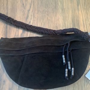 Free People Sweet Talker Black Sling Bag